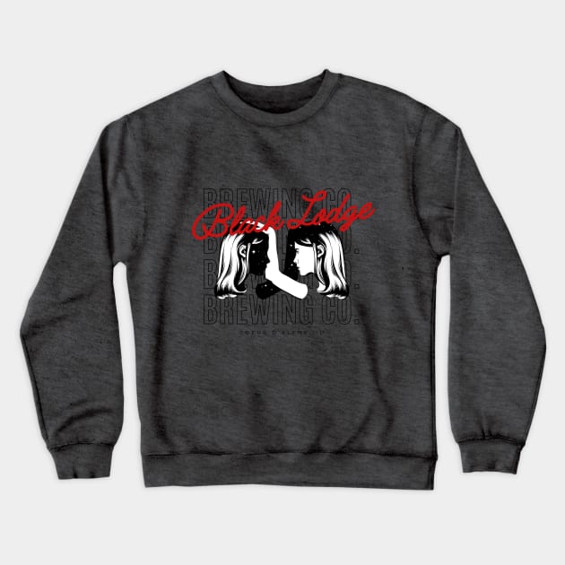 Black Lodge White Lodge Crewneck Sweatshirt by Black Lodge Brewing Co.